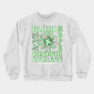 Chronic pelvic Pain Awareness - Sunflower strong faith love Crewneck Sweatshirt